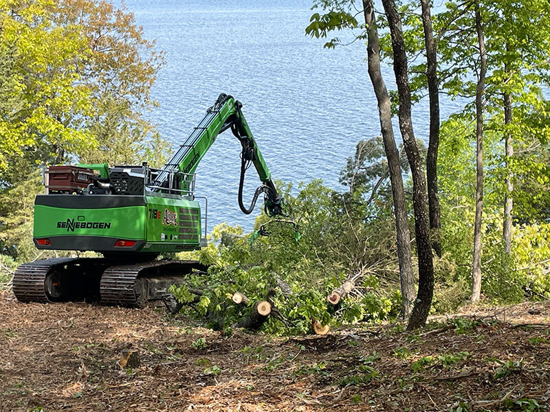 sennebogen-tree-removal-abler-tree-company-wisconsin-lake-view